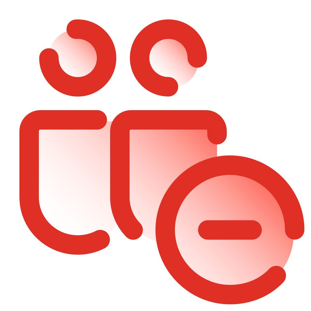 pulsar gradient style supprimer le groupe d'utilisateurs man man icon