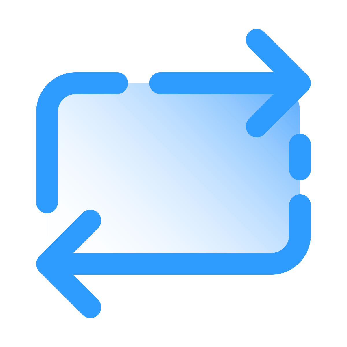 pulsar gradient style repeat icon