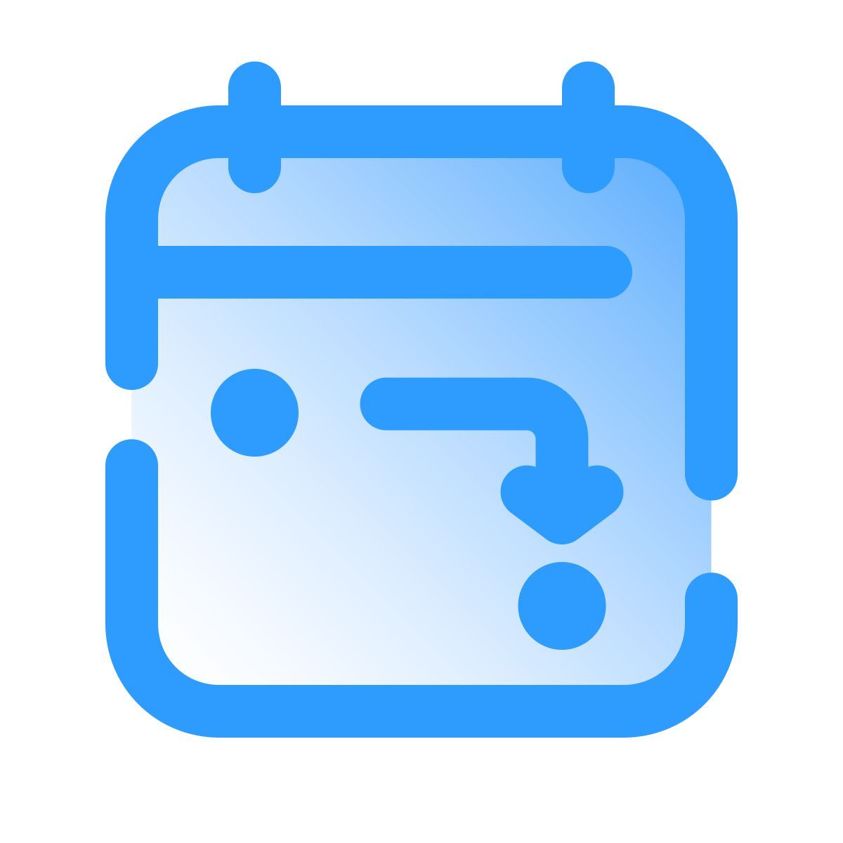 pulsar gradient style reprogramar una tarea icon