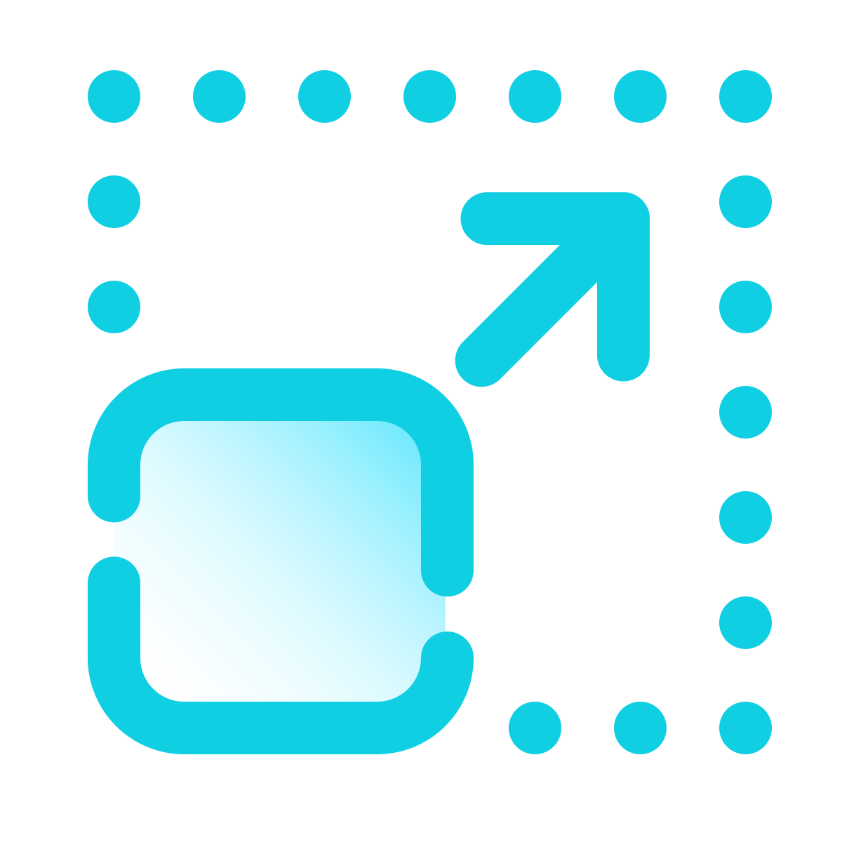 pulsar gradient style resize icon