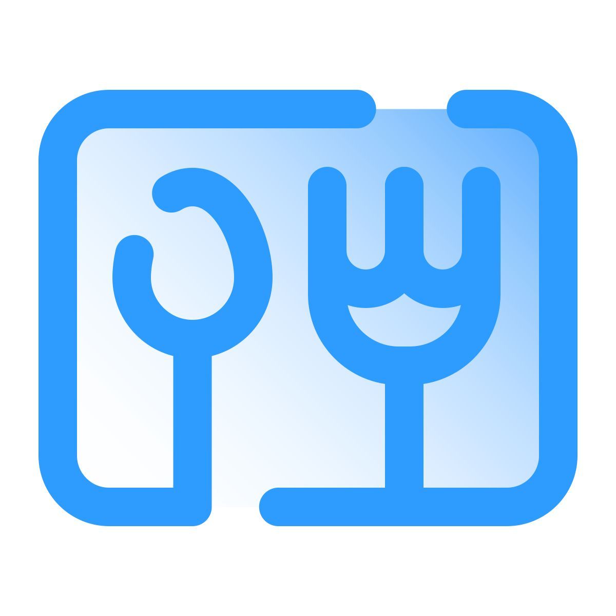 pulsar gradient style tessera ristorante icon