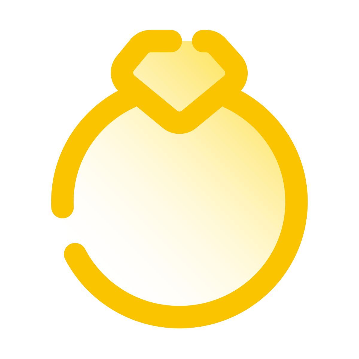 pulsar gradient style vista lateral de anel icon