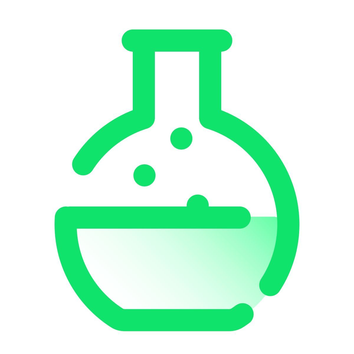 pulsar gradient style flacon à fond rond icon