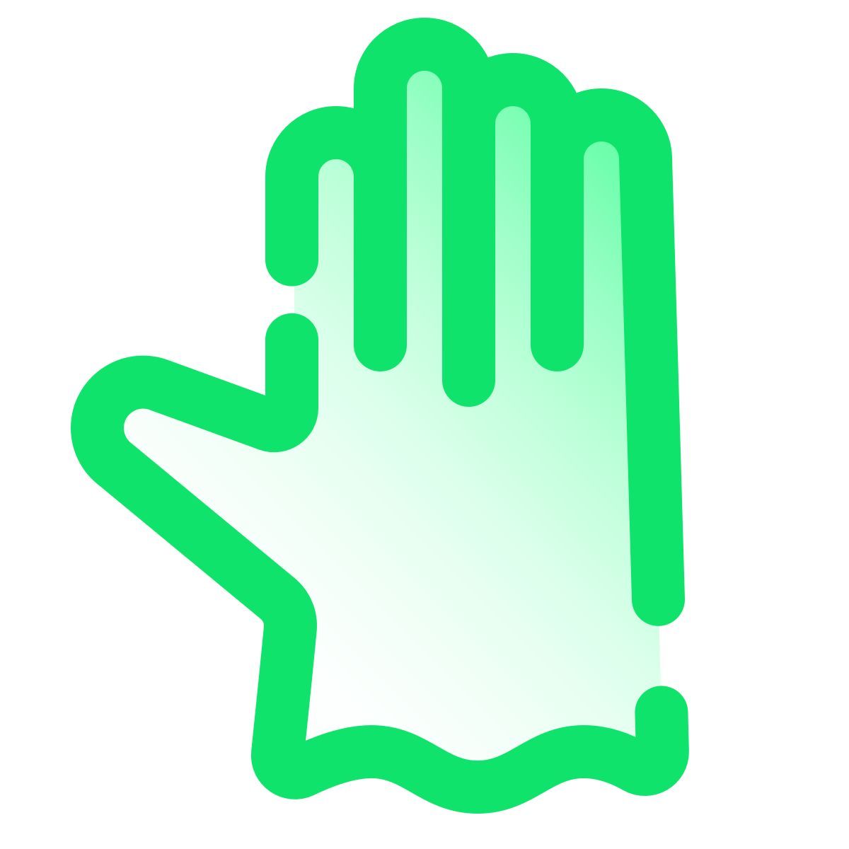 pulsar gradient style guanti di gomma icon