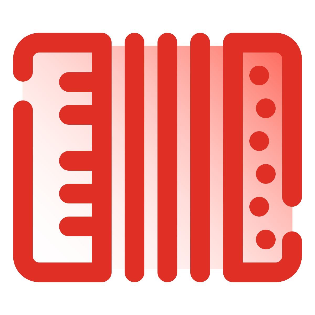 pulsar gradient style russian accordion icon