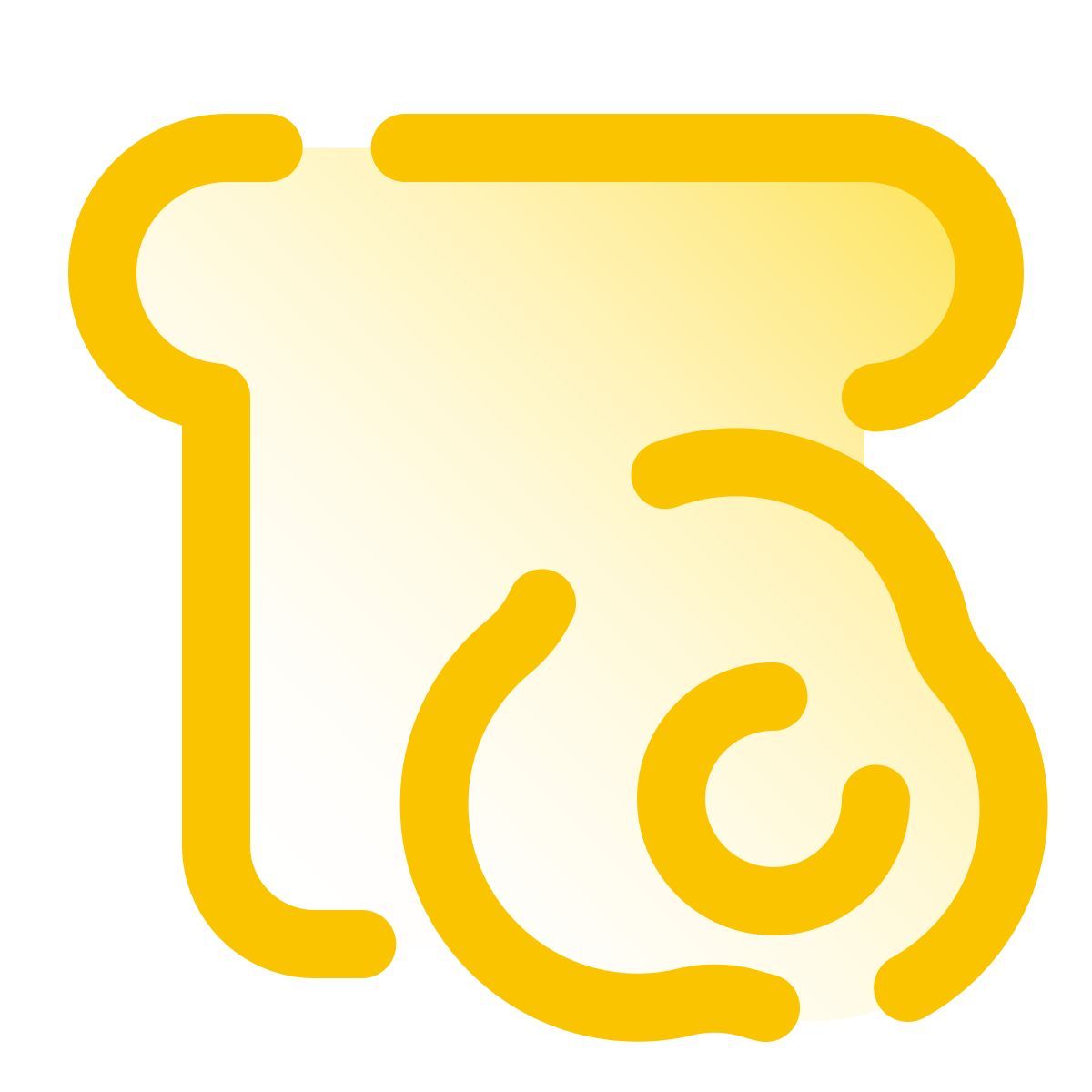 pulsar gradient style sandwich mit spiegelei icon