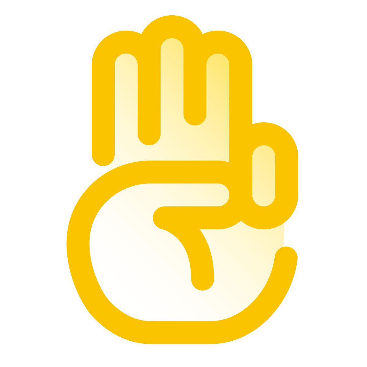 pulsar gradient style sinal de escoteiro icon