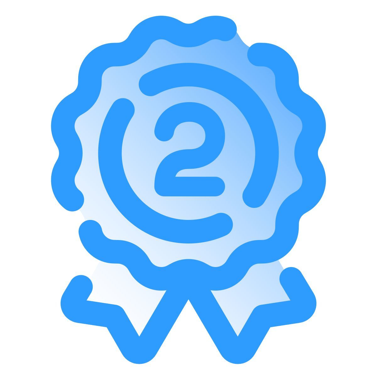 pulsar gradient style zweitplatziertes band icon