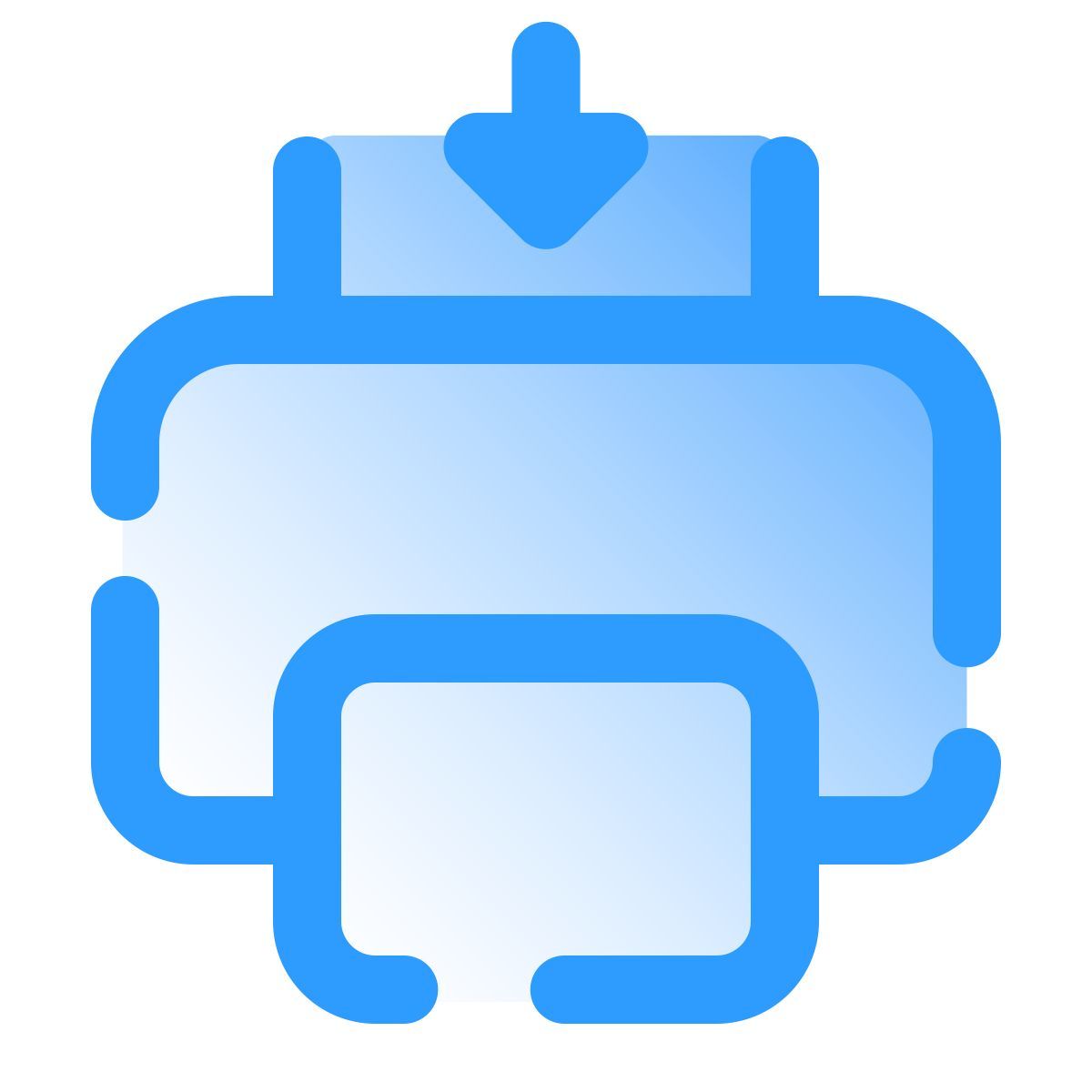 pulsar gradient style send to printer icon