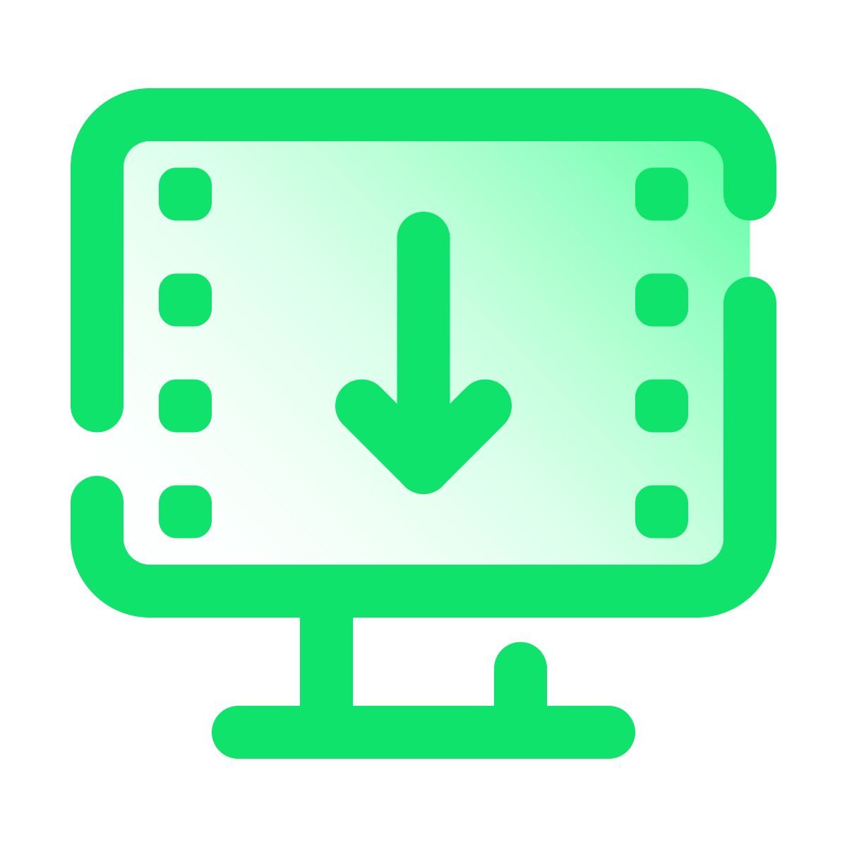 pulsar gradient style sending video frames icon