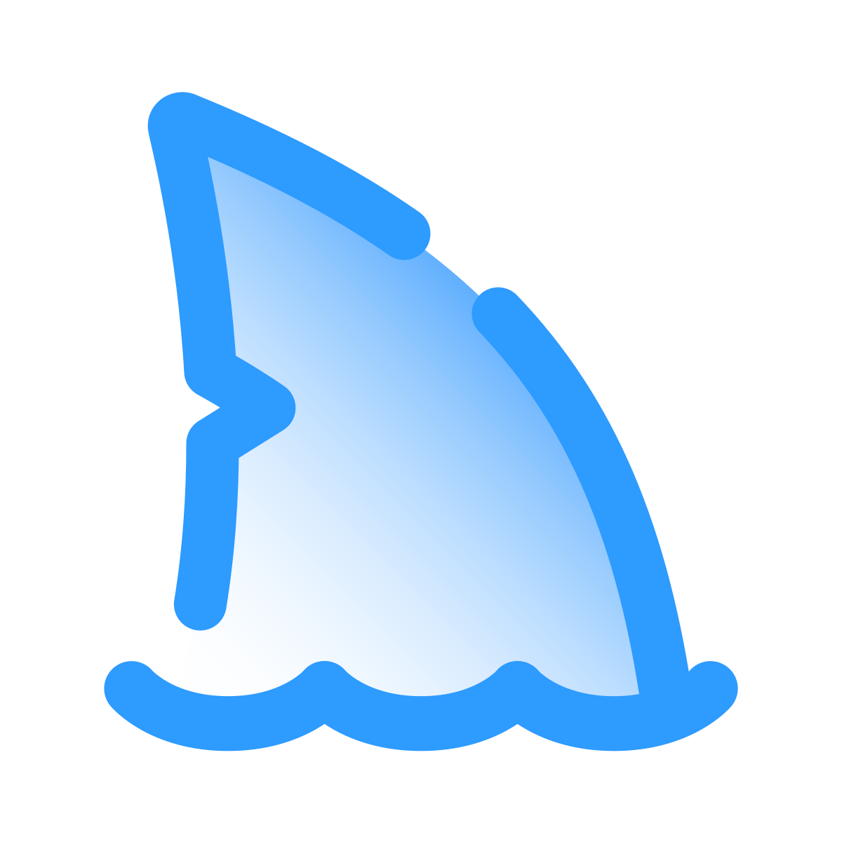 pulsar gradient style shark icon