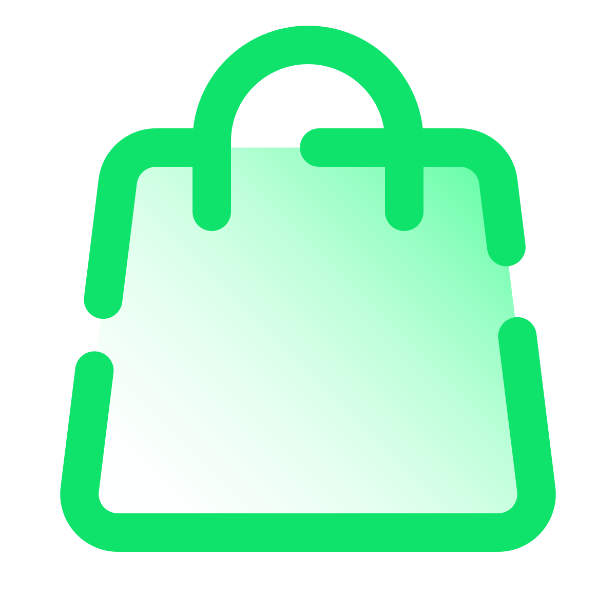 pulsar gradient style shopping bag icon
