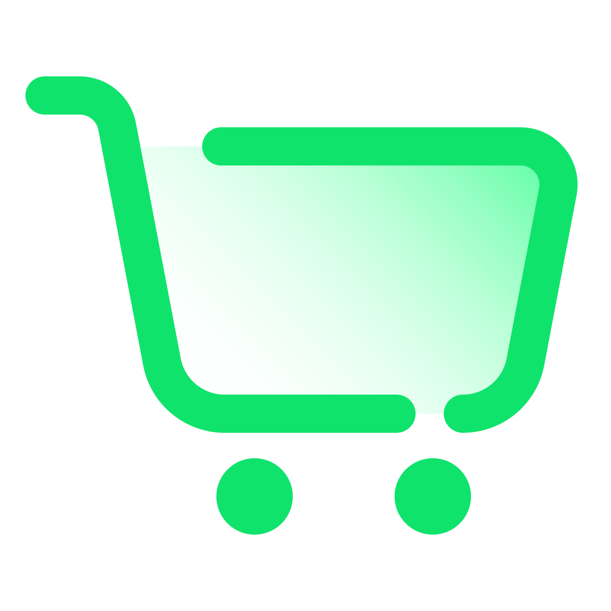 pulsar gradient style shopping cart icon