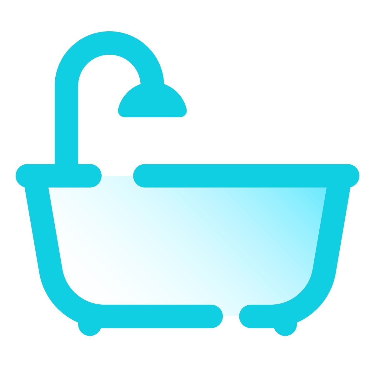 pulsar gradient style dusche und badewanne icon