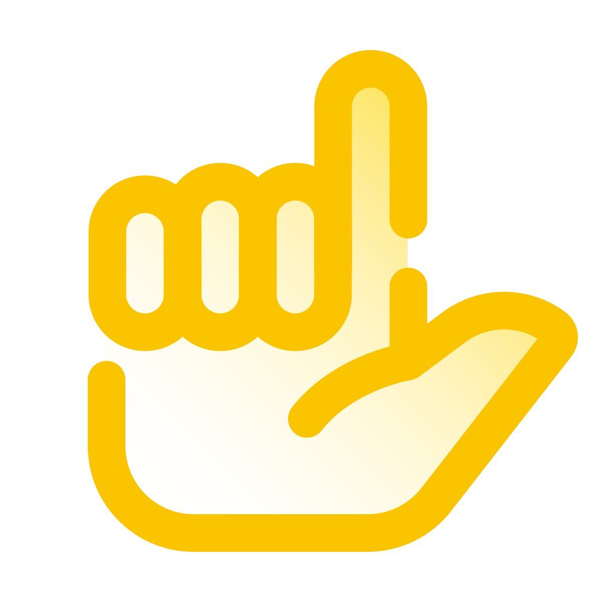 pulsar gradient style língua de sinais l icon