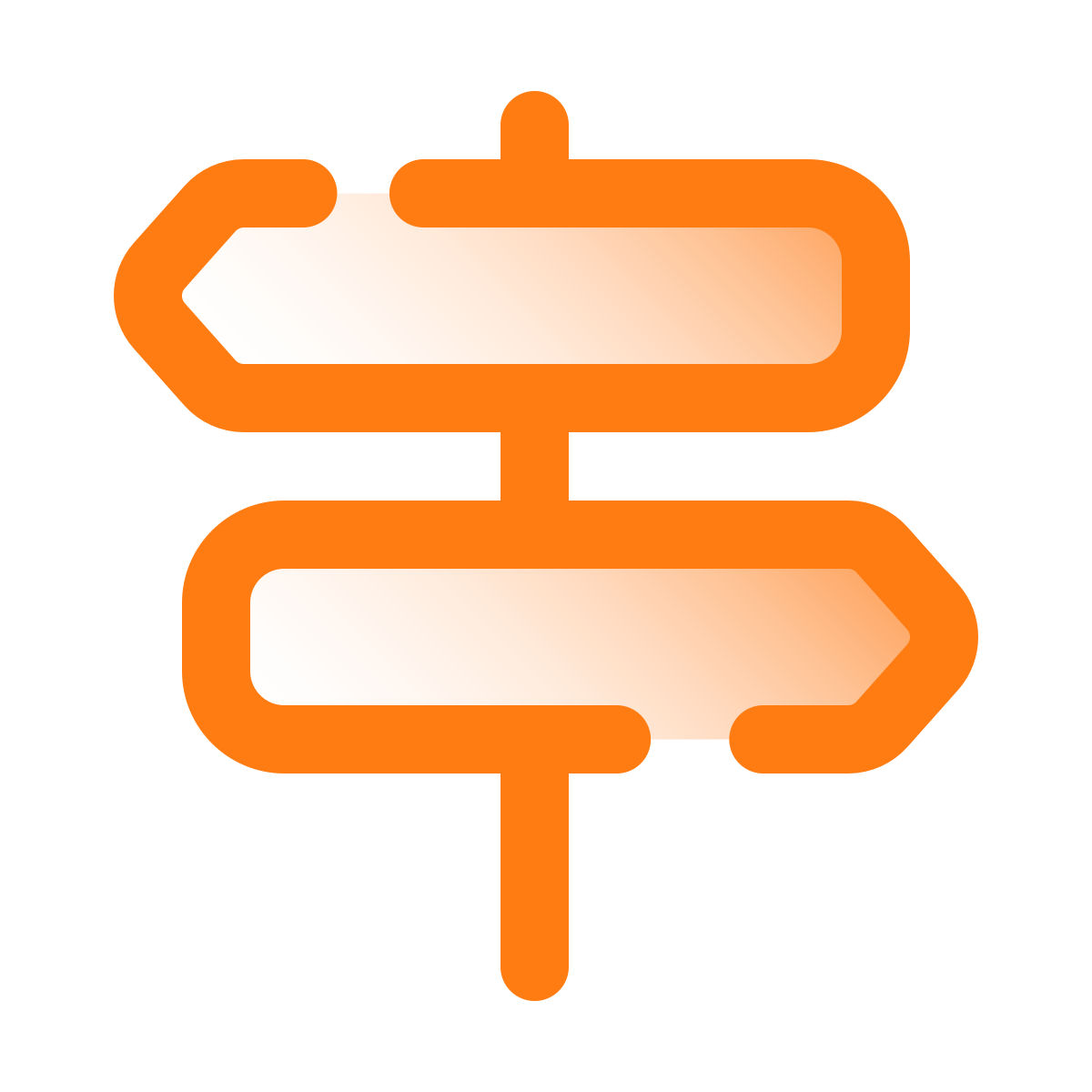 pulsar gradient style signpost icon