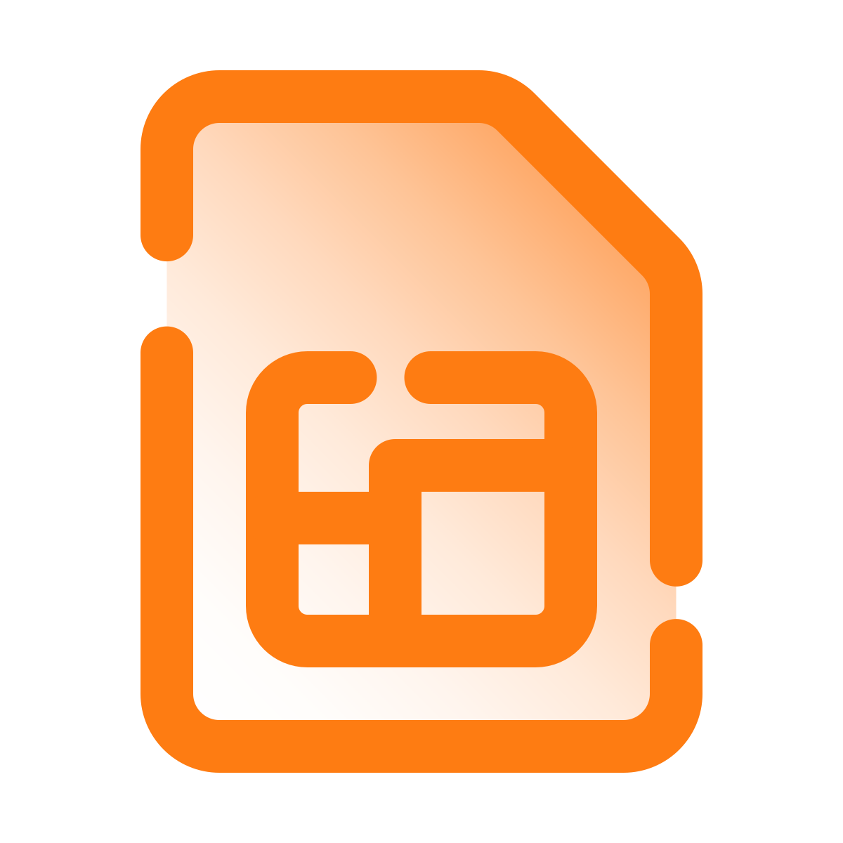 pulsar gradient style sim card icon