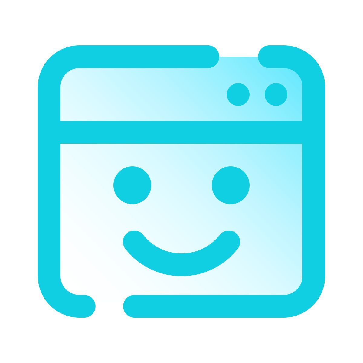 pulsar gradient style 웃는 브라우저 icon