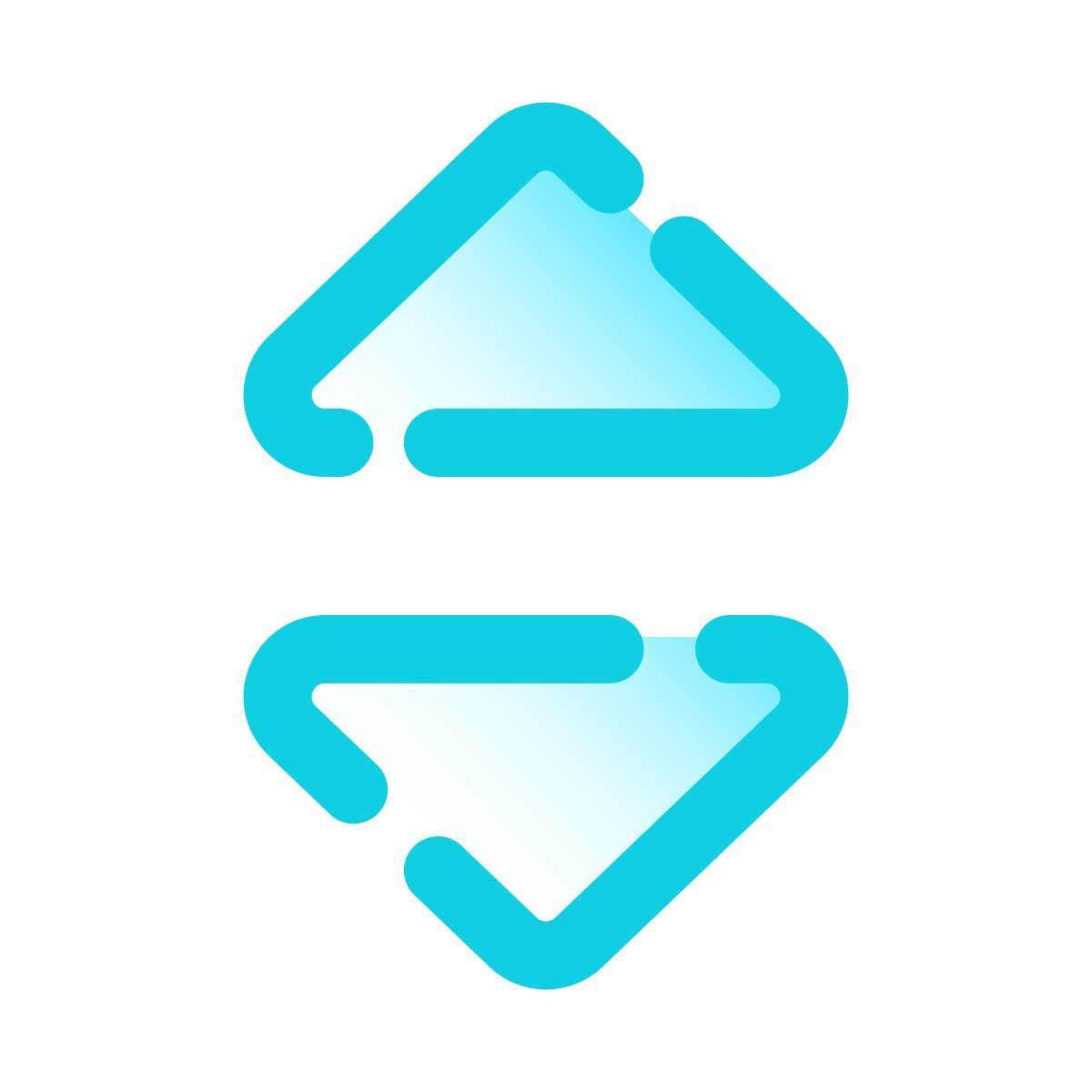 pulsar gradient style sorting arrowheads icon