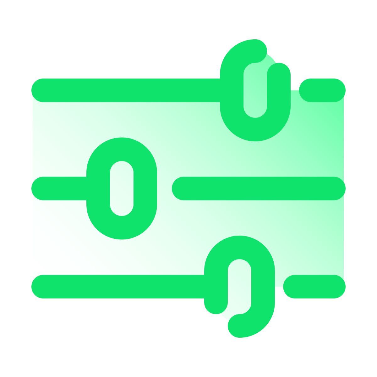 pulsar gradient style slider icon