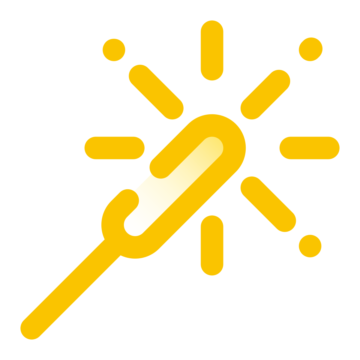 pulsar gradient style sparkler icon