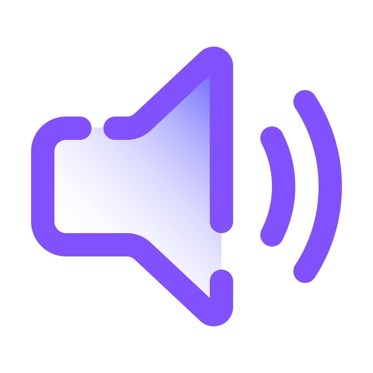 pulsar gradient style alto falante icon