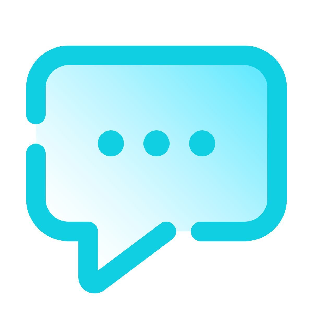 pulsar gradient style 점과 연설 거품 icon