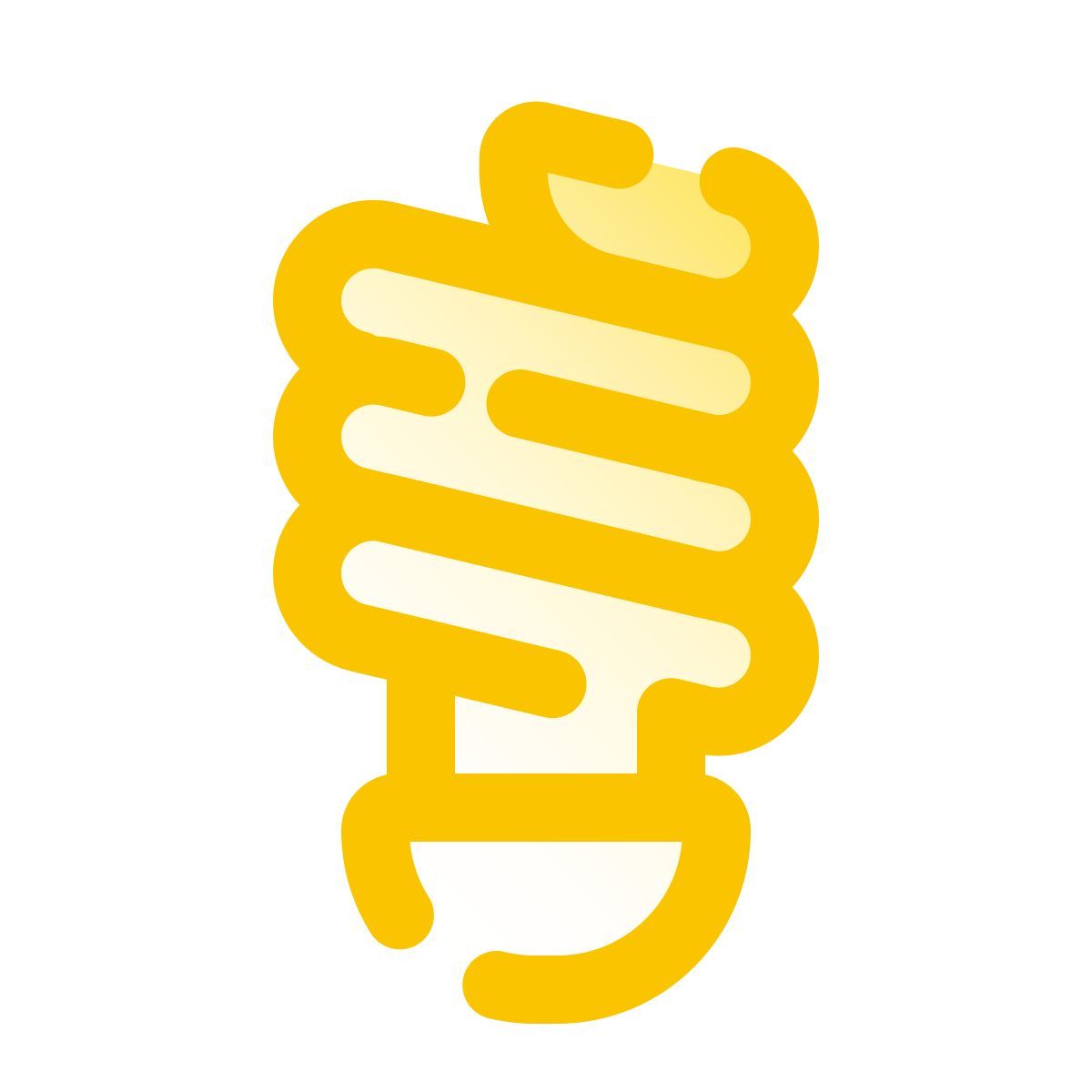 pulsar gradient style spiral bulb icon