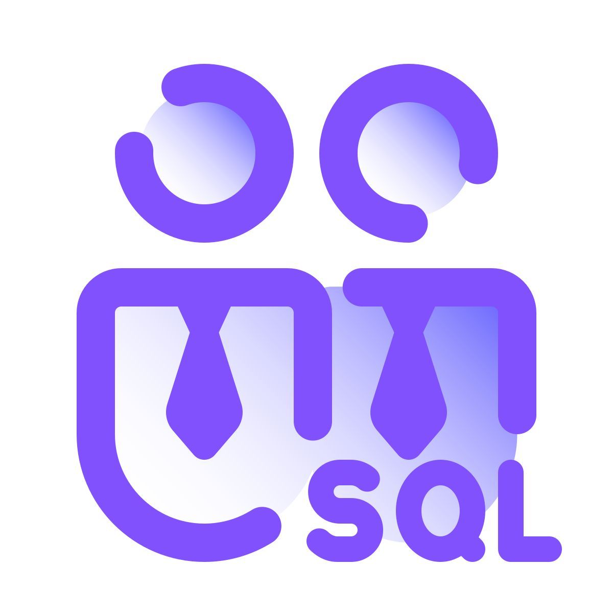 pulsar gradient style groupe d'administrateurs de base de données sql icon