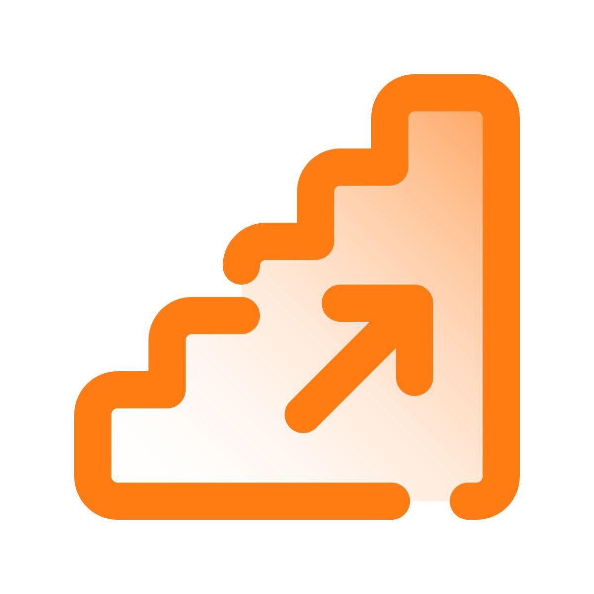 pulsar gradient style 楼梯向上 icon