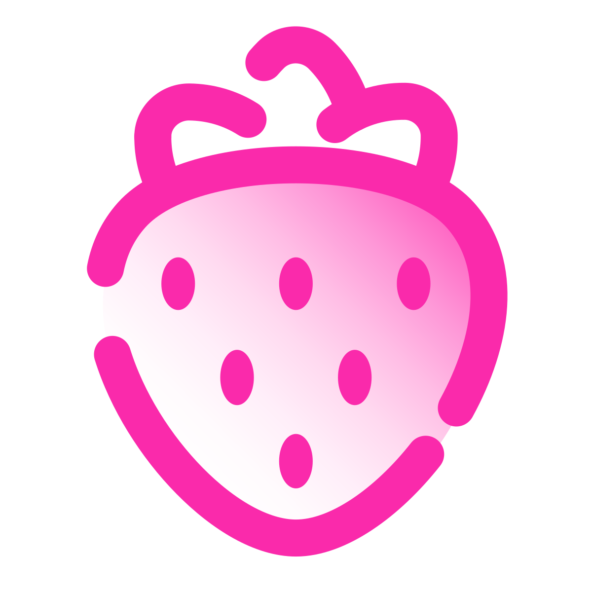 pulsar gradient style strawberry icon