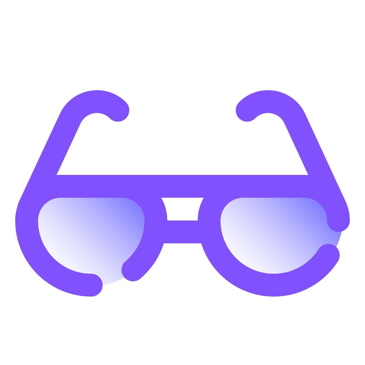 pulsar gradient style sun glasses icon