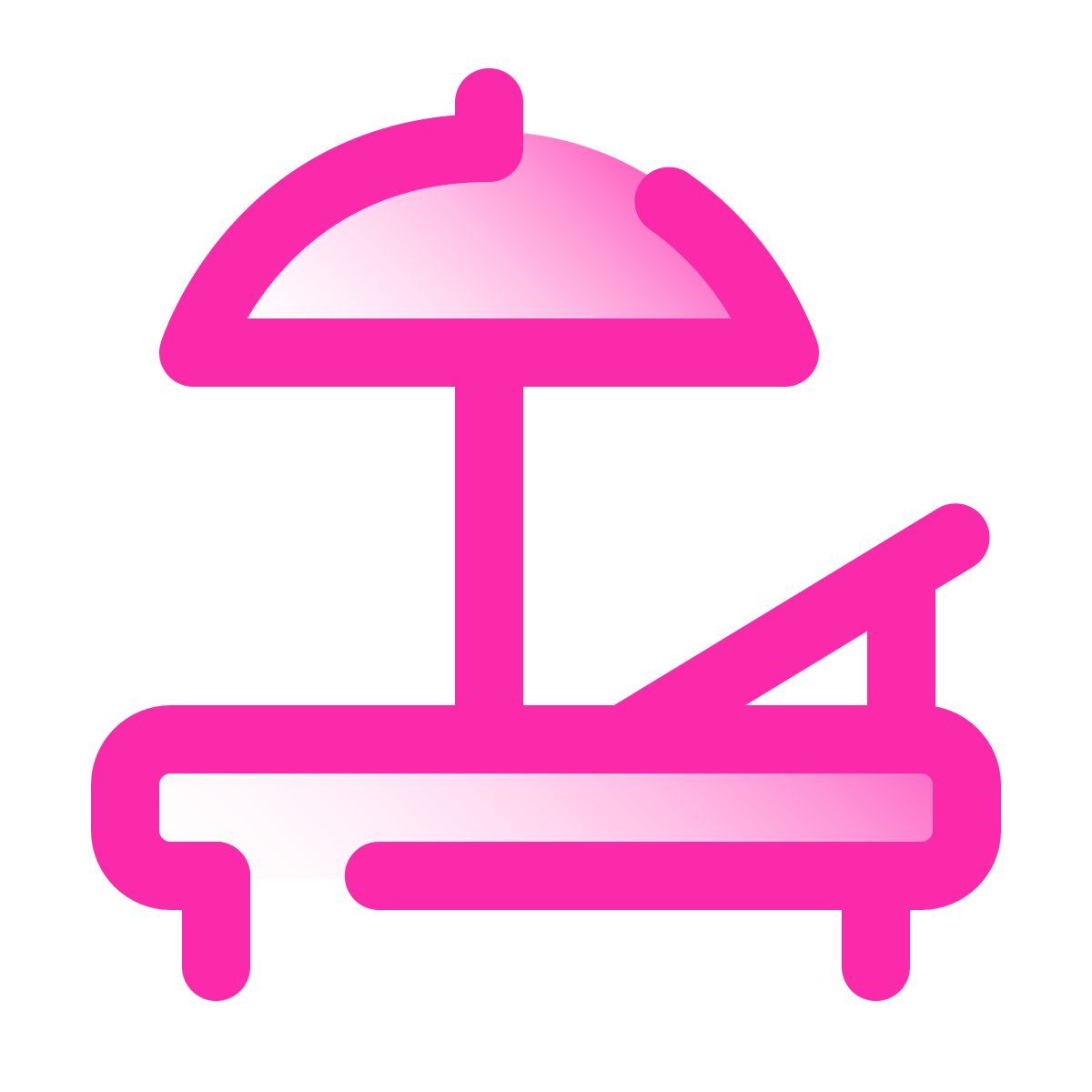 pulsar gradient style sun lounger icon