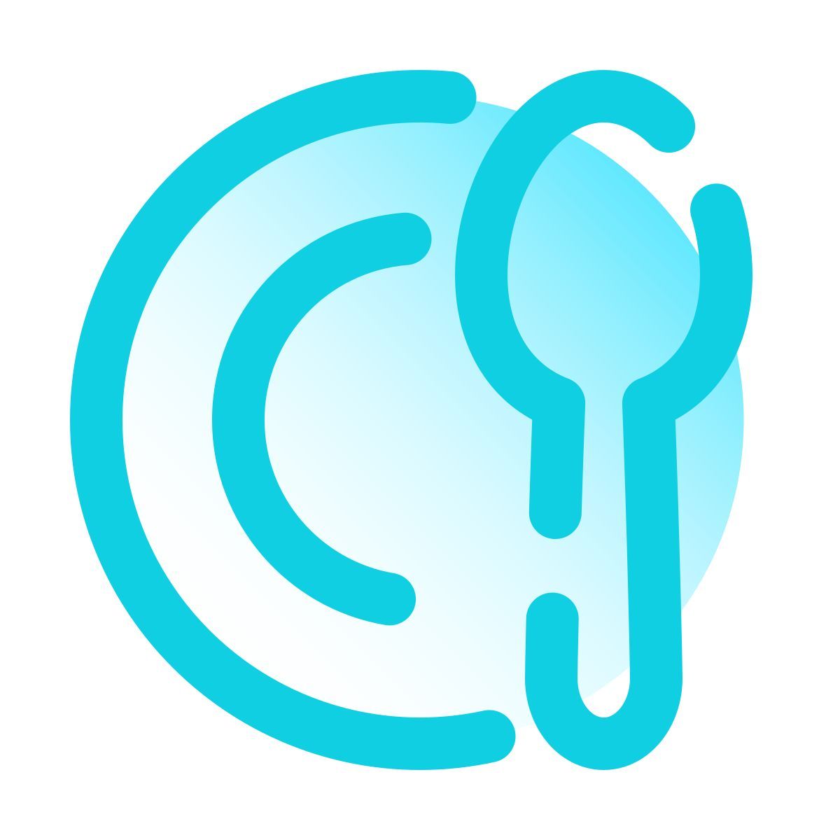 pulsar gradient style cubiertos icon