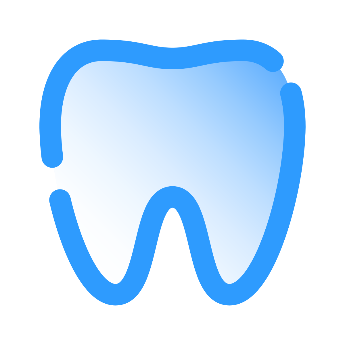 pulsar gradient style tooth icon