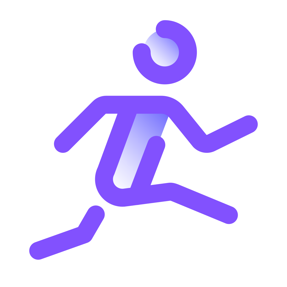 pulsar gradient style track and field icon