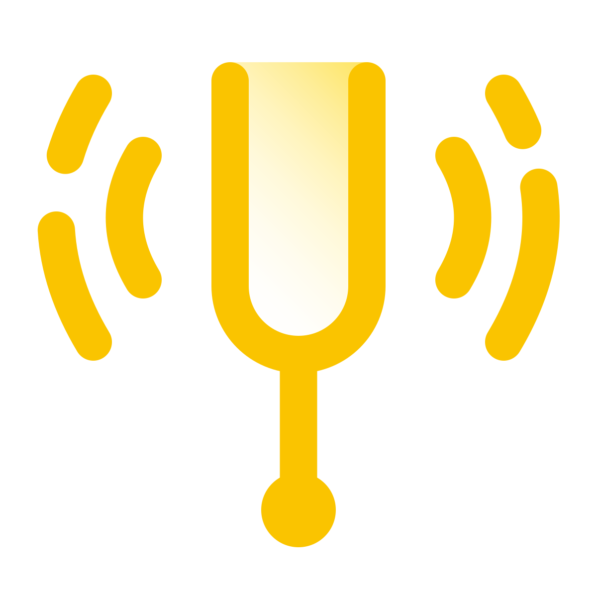 pulsar gradient style tuning fork icon