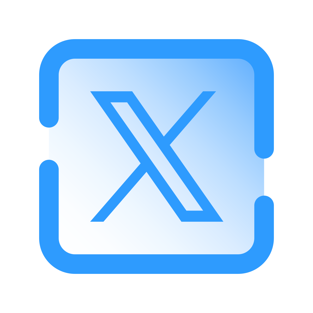 pulsar gradient style twitterx icon