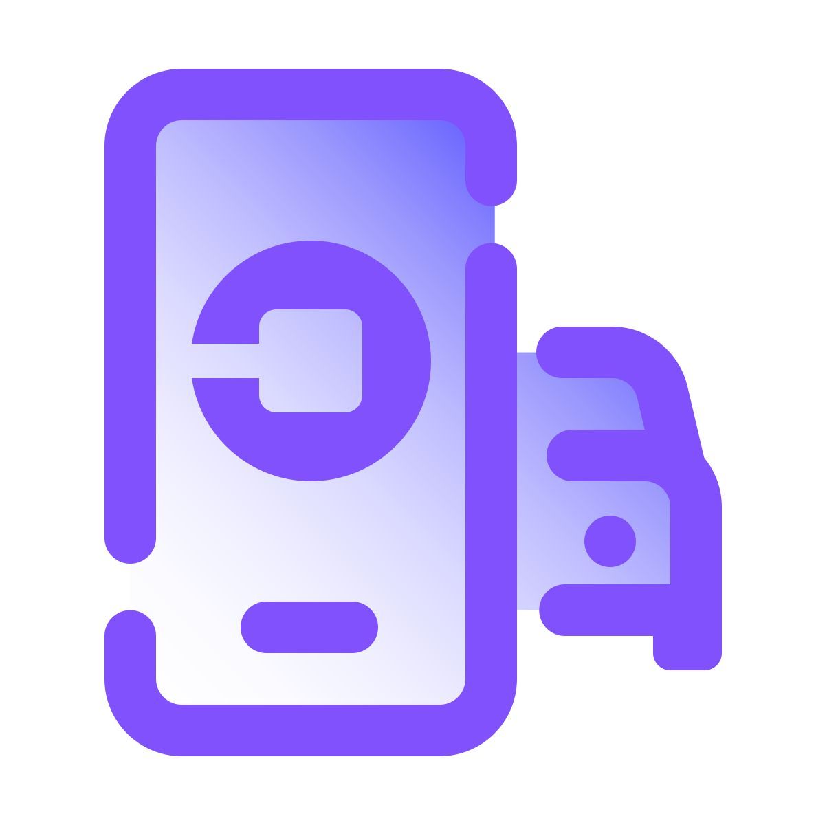 pulsar gradient style uber taxi icon