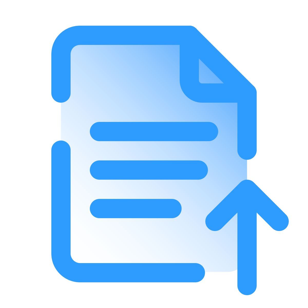 pulsar gradient style upload file icon