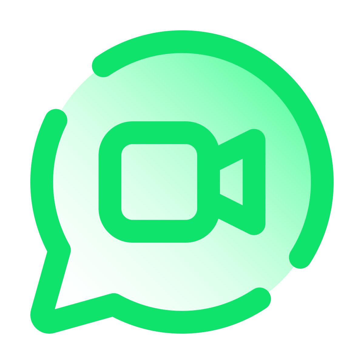 pulsar gradient style video message icon