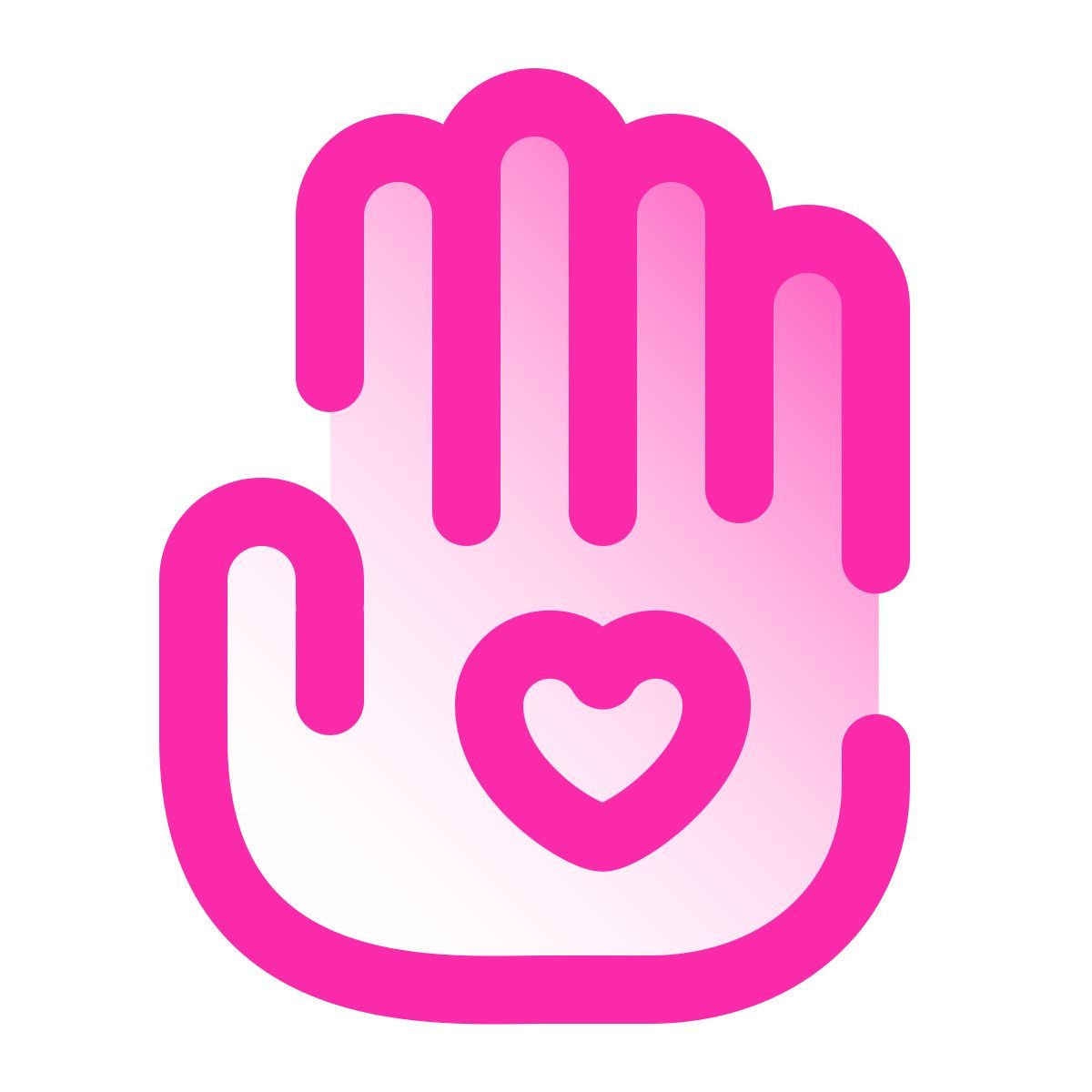 pulsar gradient style volunteering icon