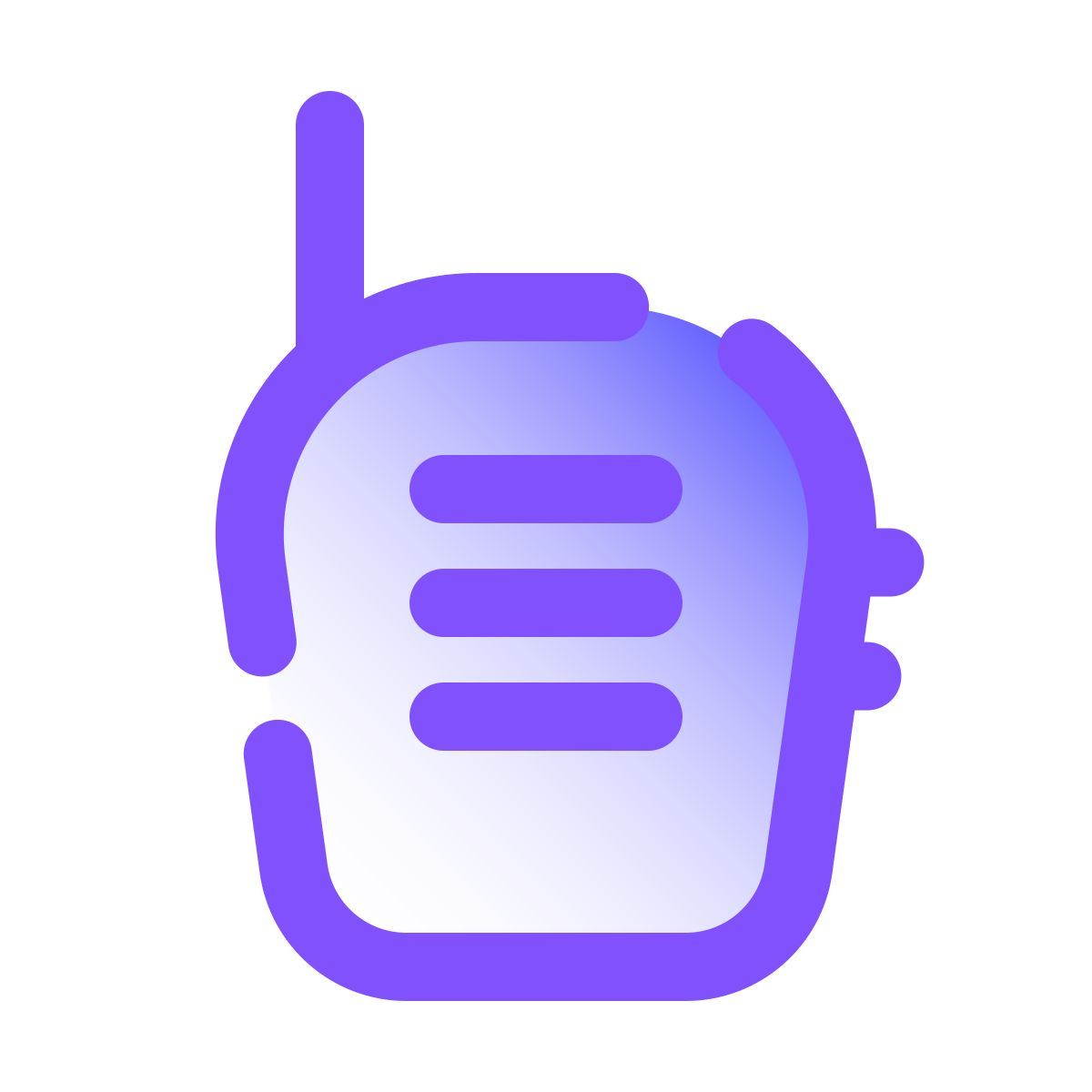 pulsar gradient style walkie talkie icon