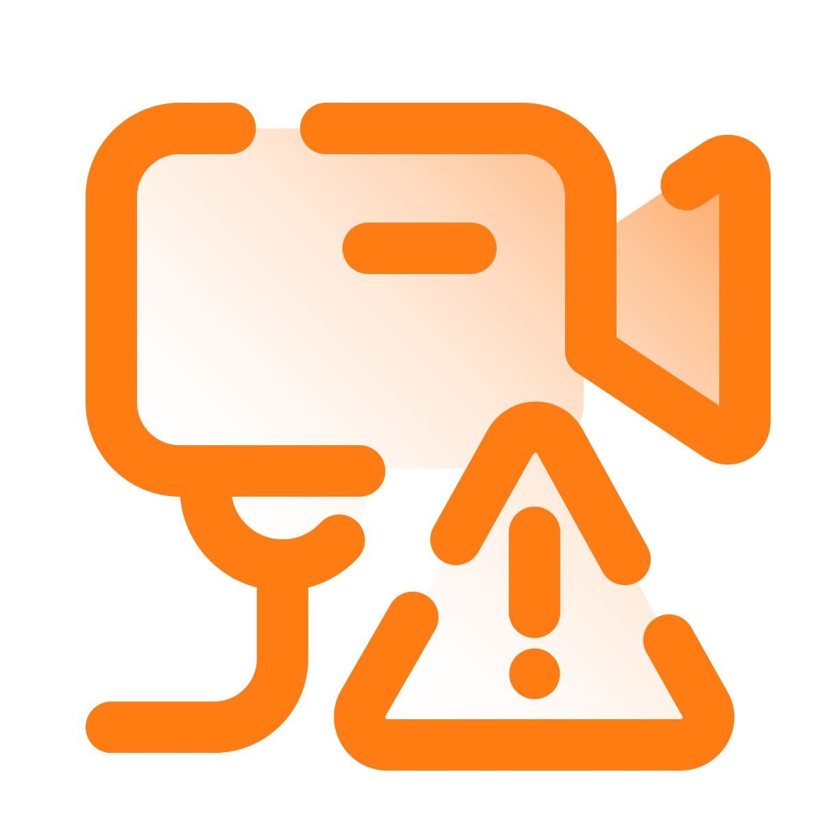 pulsar gradient style error de cámara de montaje en pared icon