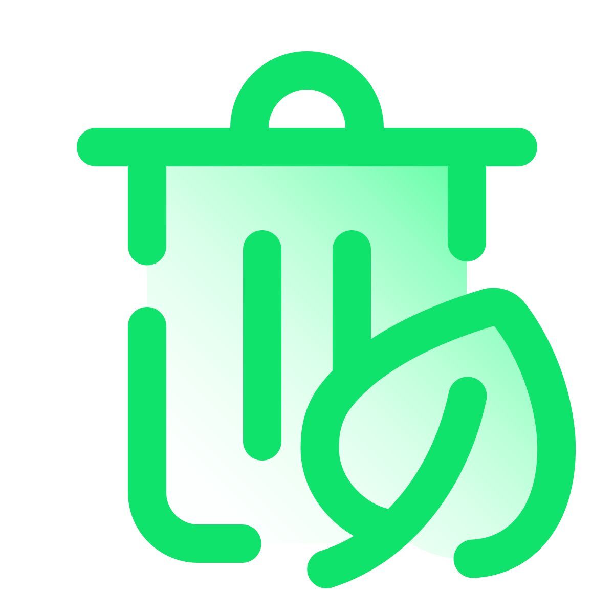 pulsar gradient style smistamento dei rifiuti icon