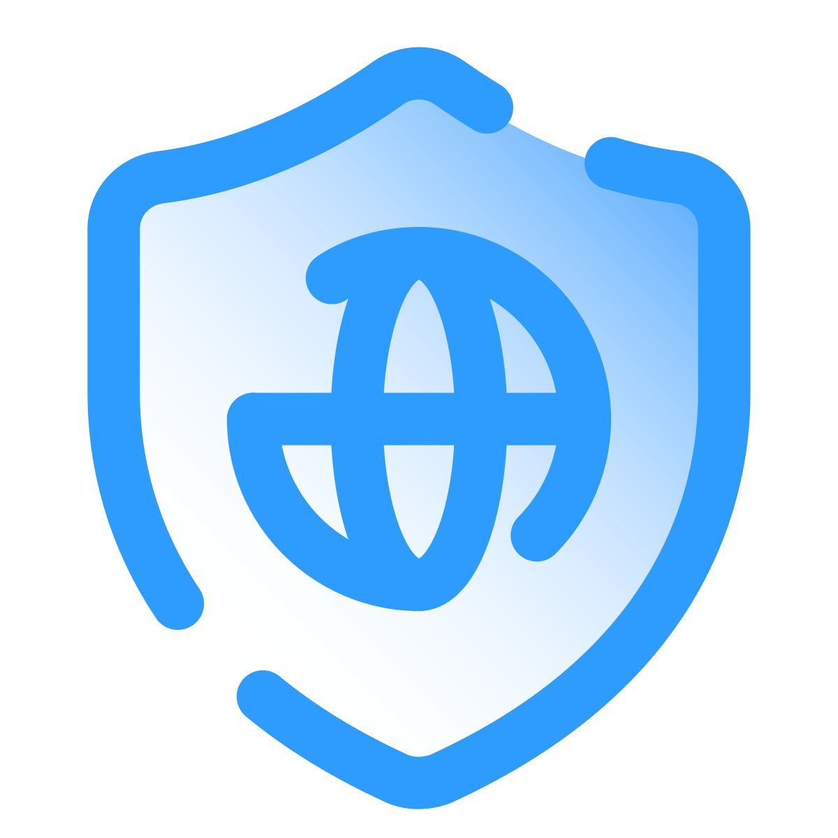 pulsar gradient style escudo de internet icon