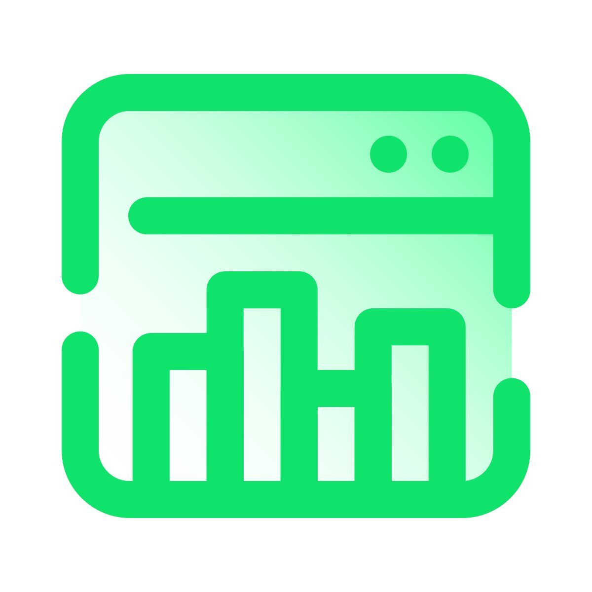 pulsar gradient style webpage analytics icon