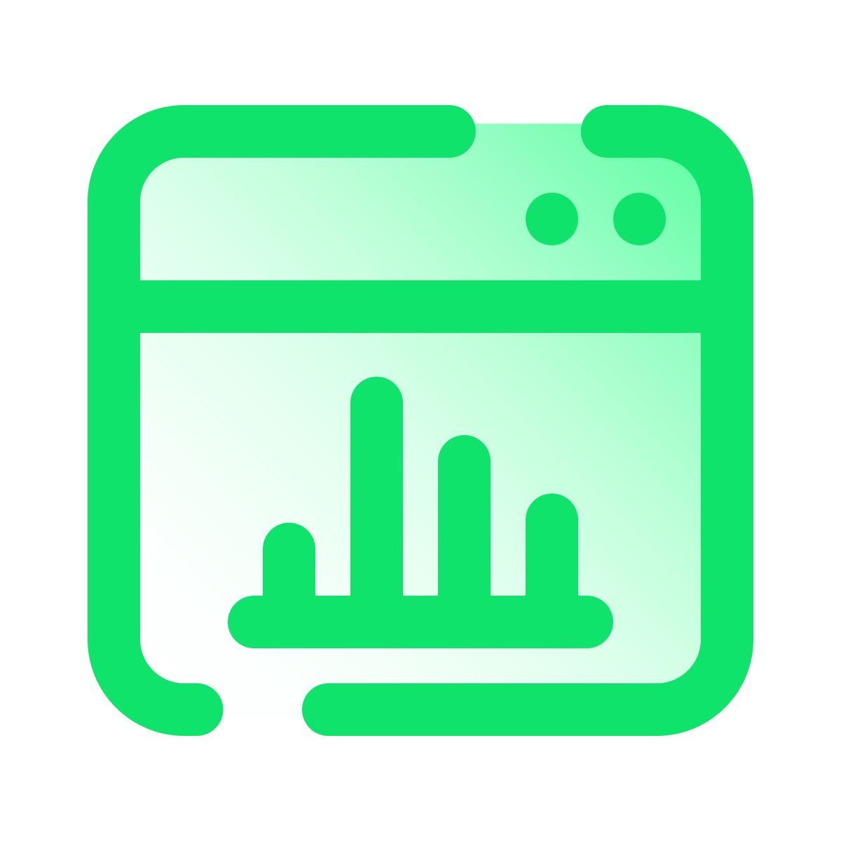 pulsar gradient style website analyse icon