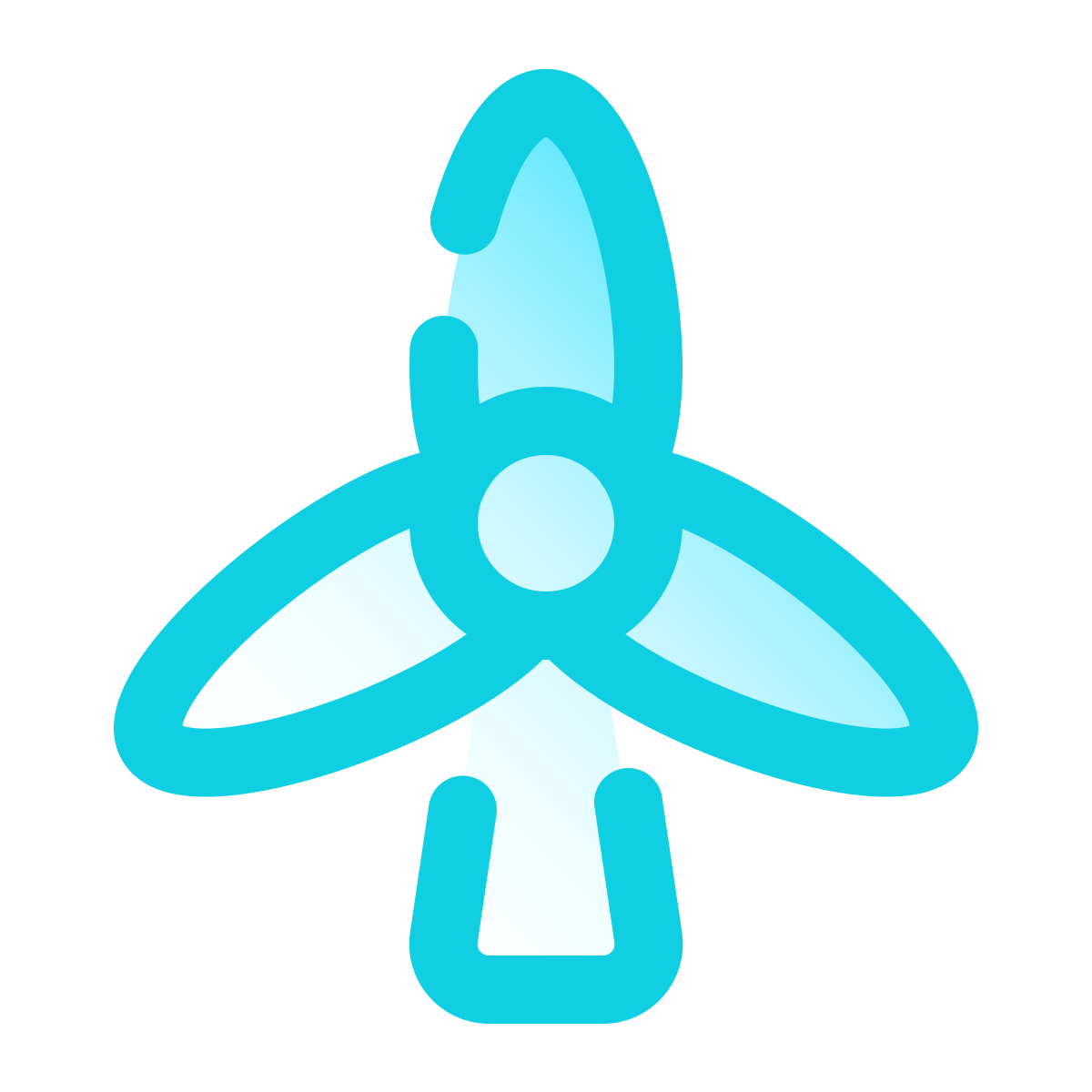 pulsar gradient style wind turbine icon