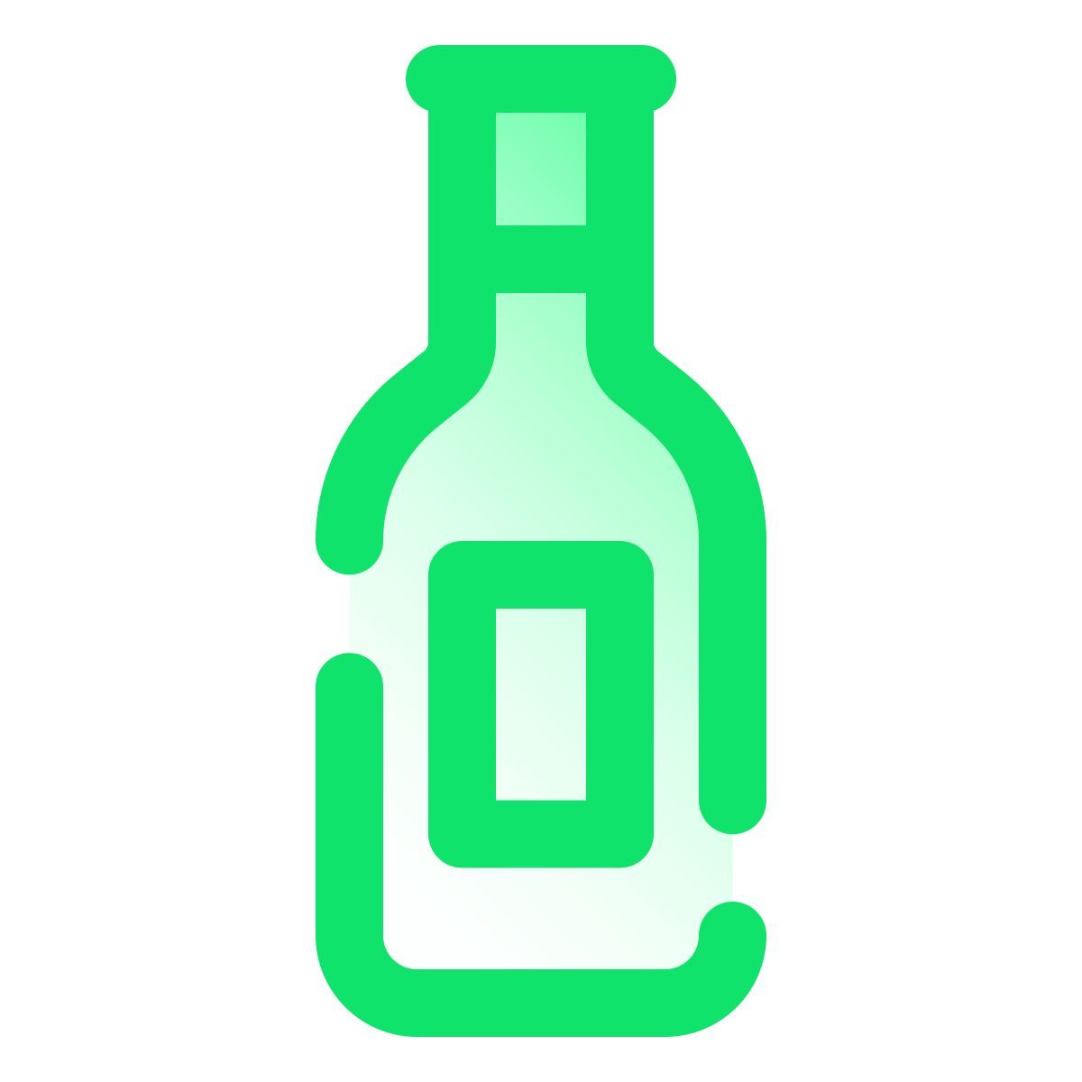 pulsar gradient style bottiglia di vino icon